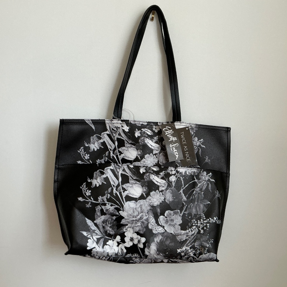 NWT ELLIOTT LUCCA Delphine 2 in 1 Tote - Floral Design